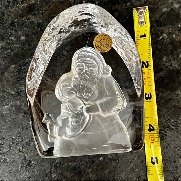 Cristal D’Arques Santa Paperweight with box - Picture 4 of 4